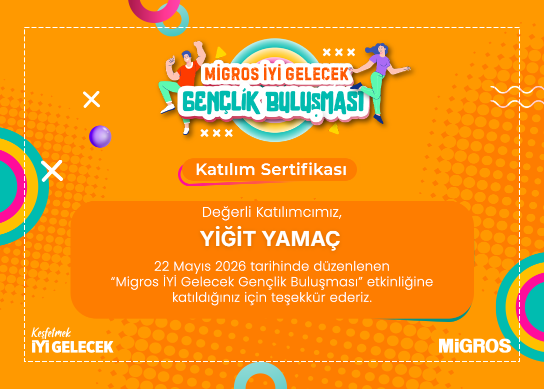Migros Katılım Sertifikası