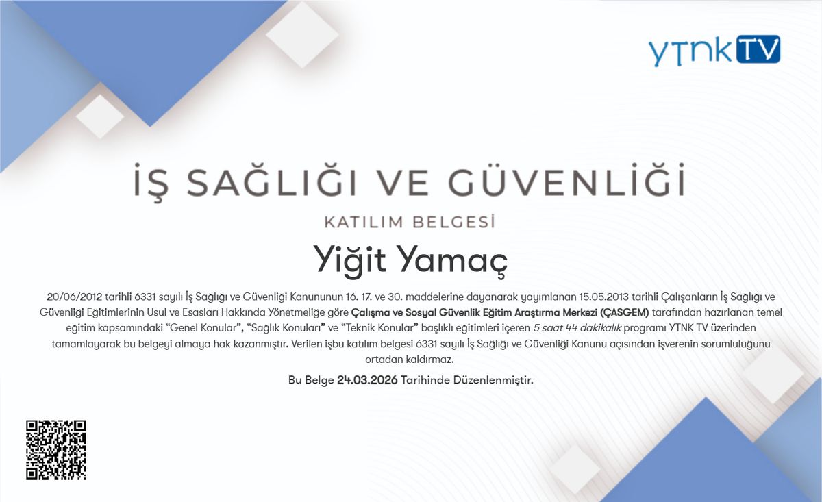 İş Sağlığı ve Güvenliği
